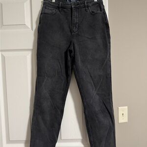 Hollister Dark Gray and Black Relaxed Jeans